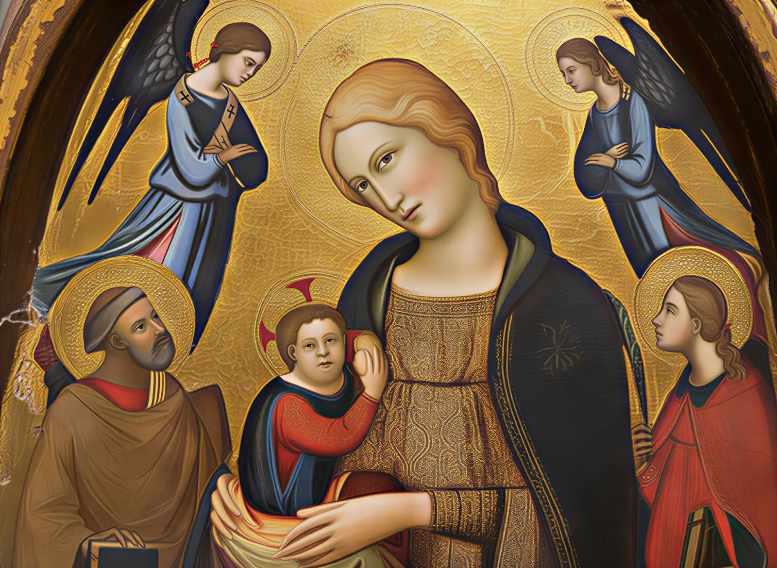 Vierge à l'Enfant et Anges